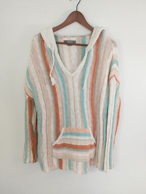 Natural Reflections Striped Baja Desert Hoodie Size XL